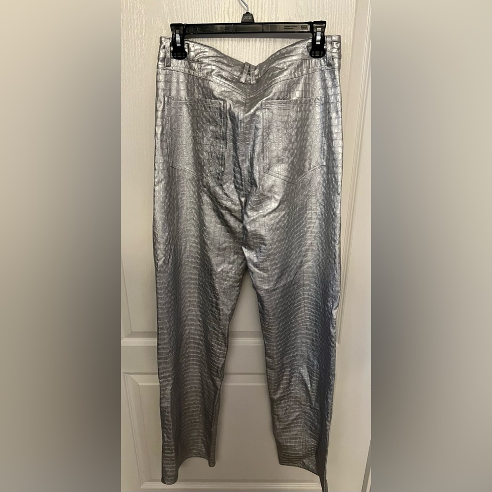 Naked Wardrobe Silver Crocodile
Faux Leather Bootcut Pants - Picture 4 of 7